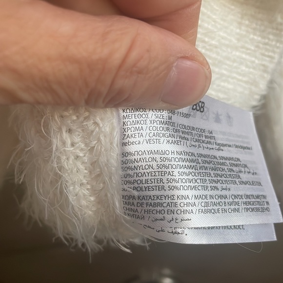 Off white cardigan, size M; new - Picture 6 of 7